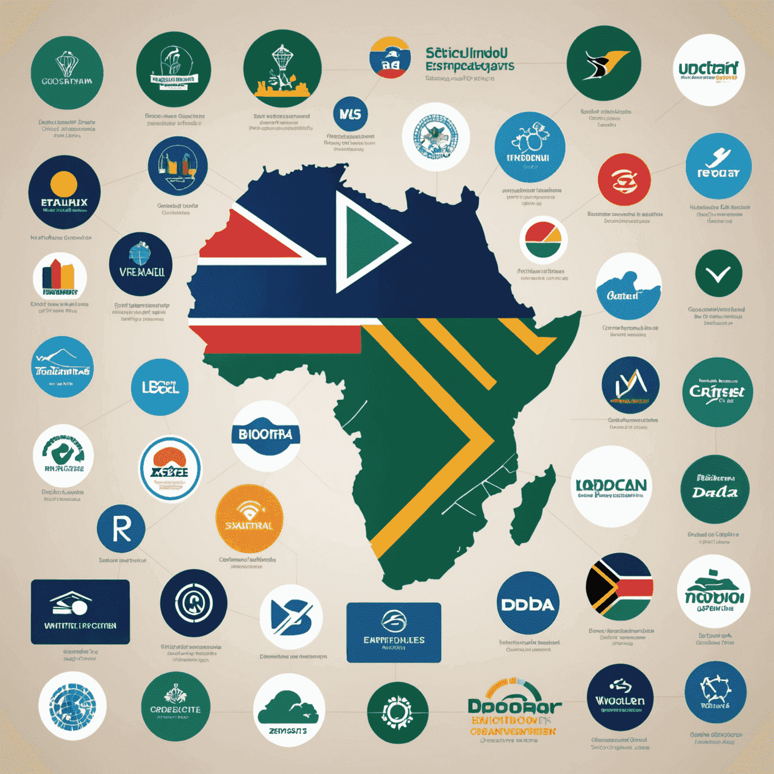 An image showcasing successful case studies of business digitalization in South Africa, featuring logos of companies that have successfully navigated the challenges